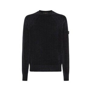 Peuterey Blue Chenille Tricot Crewneck Sweater - NWT